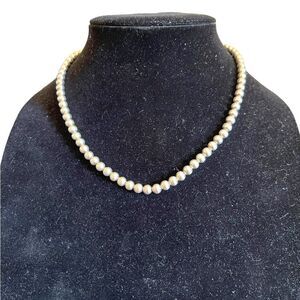 Vintage 925 Sterling Silver Beaded Necklace